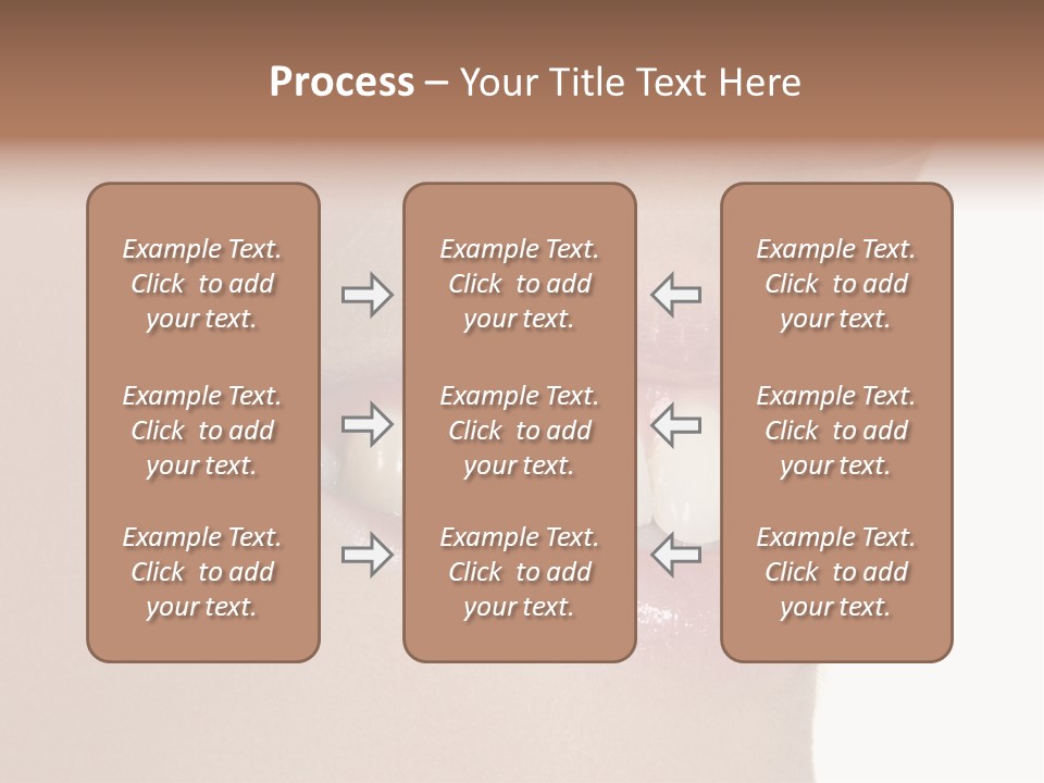 A Woman's Smile With A Missing Tooth PowerPoint Template