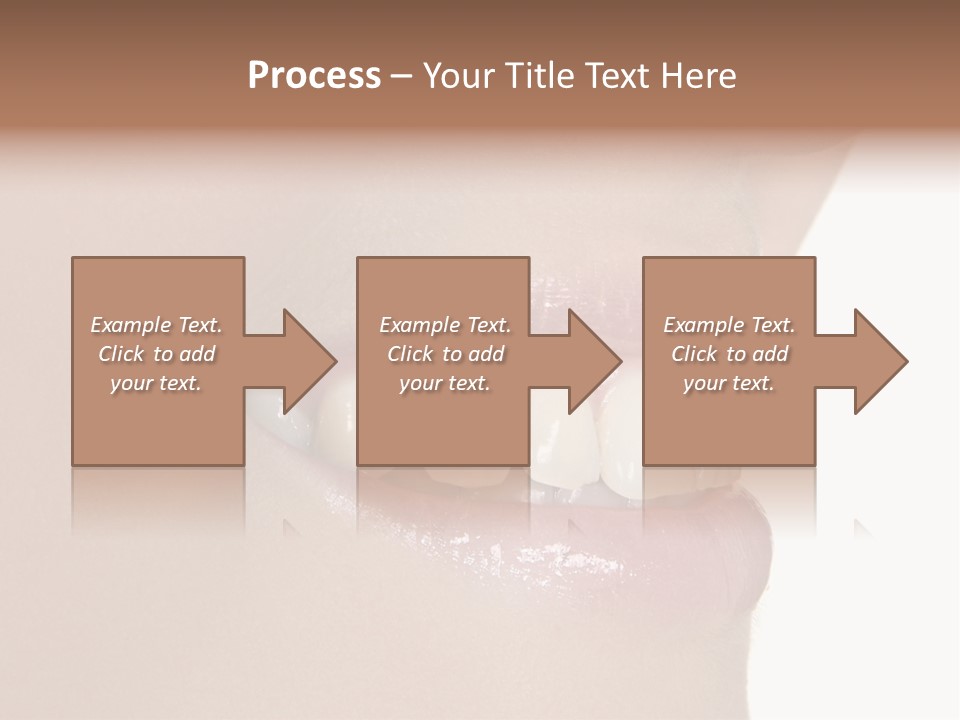 A Woman's Smile With A Missing Tooth PowerPoint Template