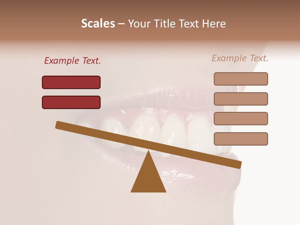 A Woman's Smile With A Missing Tooth PowerPoint Template
