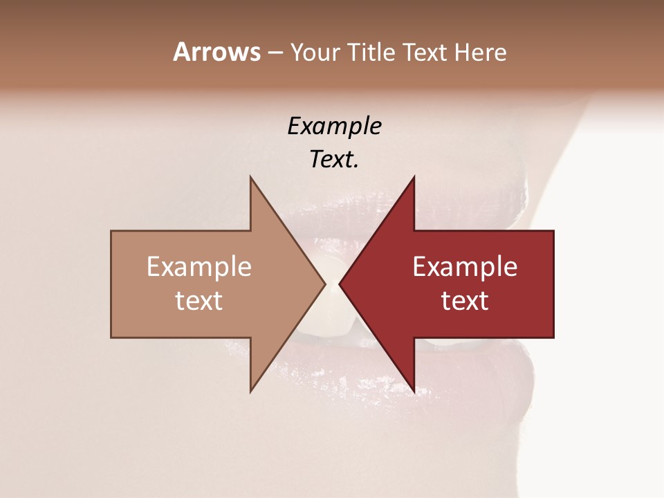 A Woman's Smile With A Missing Tooth PowerPoint Template