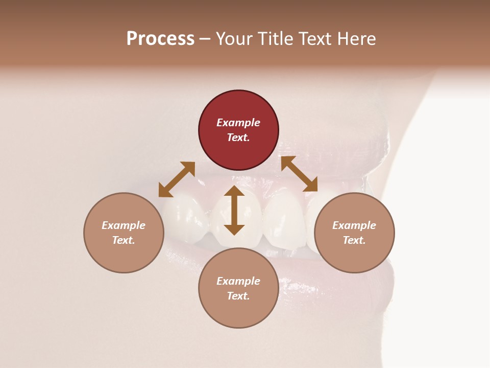 A Woman's Smile With A Missing Tooth PowerPoint Template