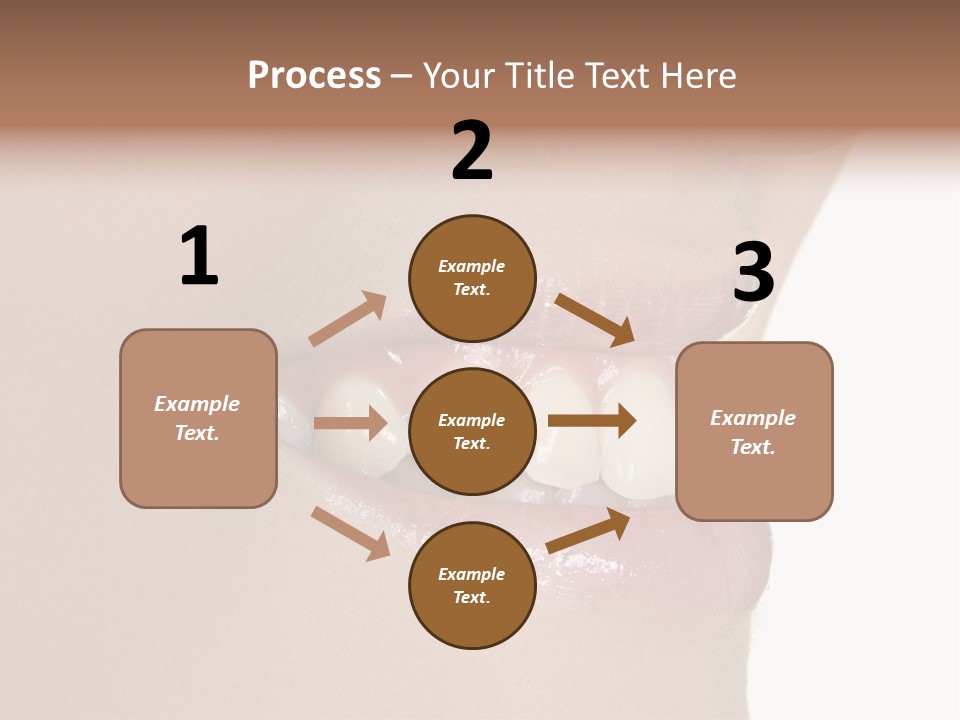 A Woman's Smile With A Missing Tooth PowerPoint Template
