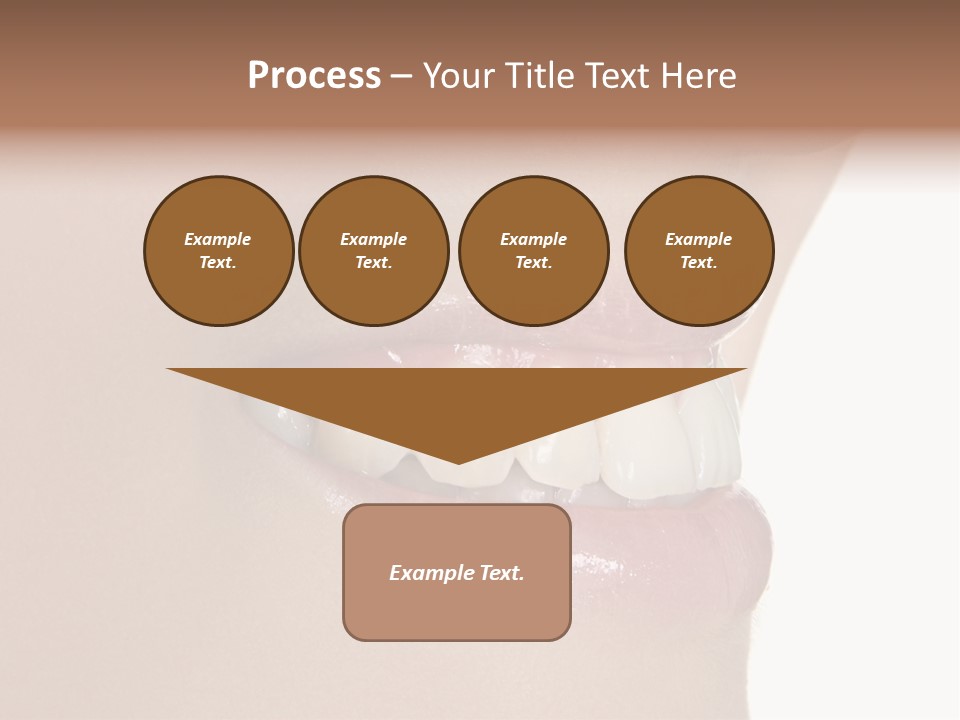 A Woman's Smile With A Missing Tooth PowerPoint Template