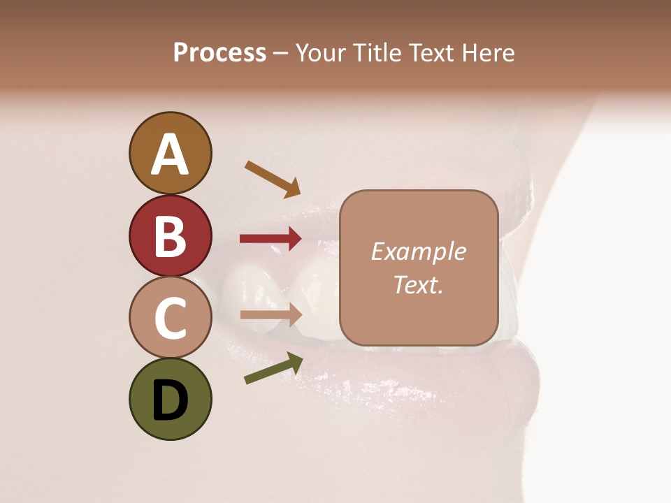 A Woman's Smile With A Missing Tooth PowerPoint Template