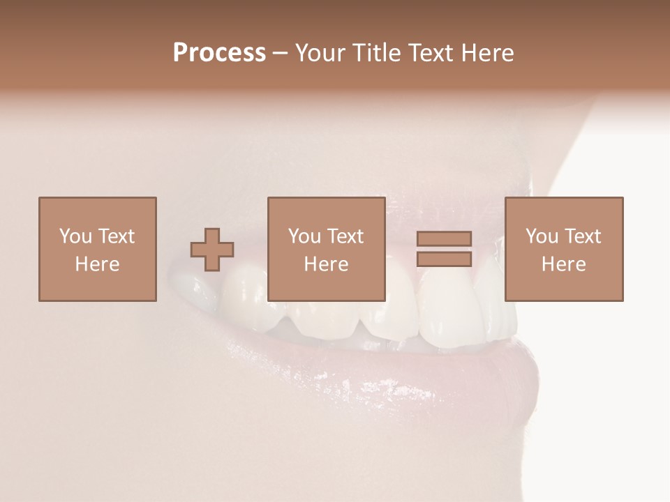 A Woman's Smile With A Missing Tooth PowerPoint Template