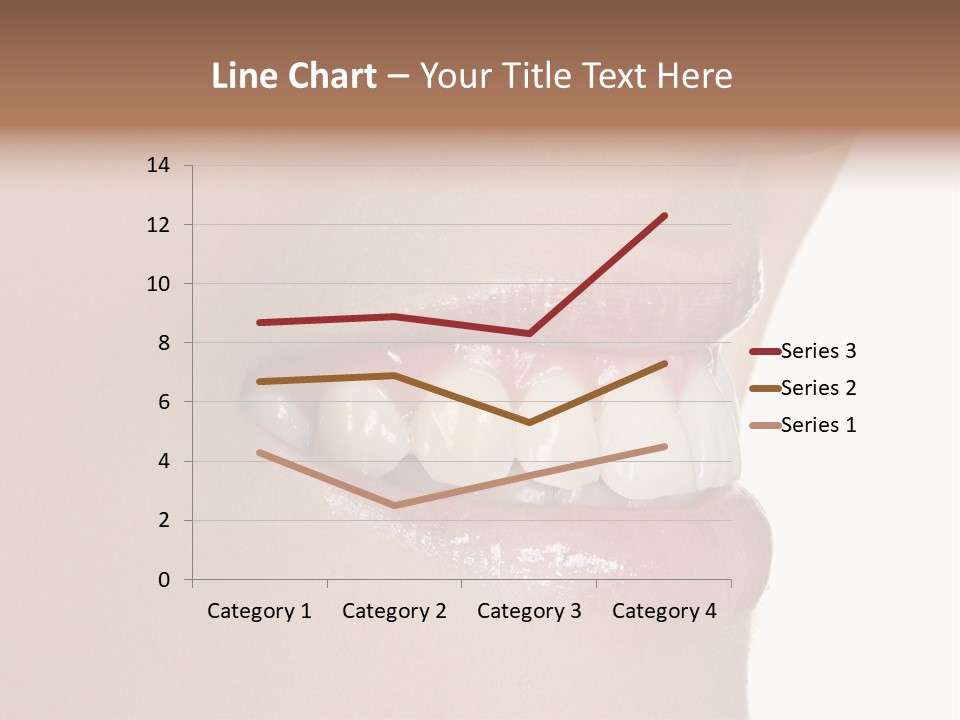 A Woman's Smile With A Missing Tooth PowerPoint Template