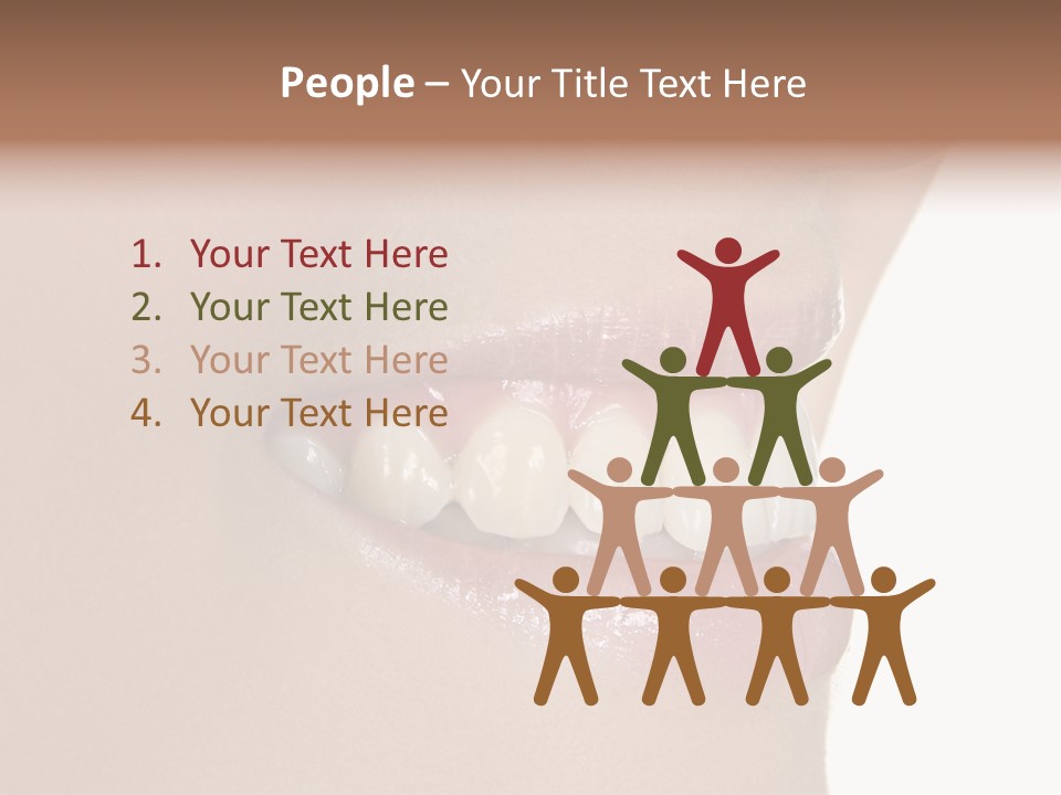 A Woman's Smile With A Missing Tooth PowerPoint Template