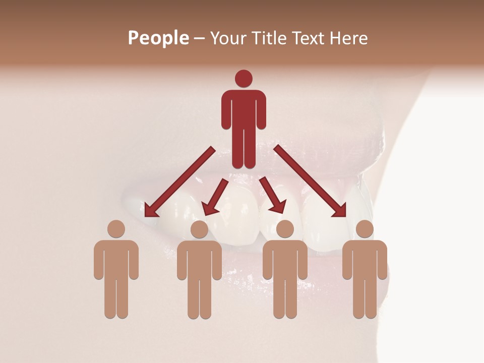 A Woman's Smile With A Missing Tooth PowerPoint Template