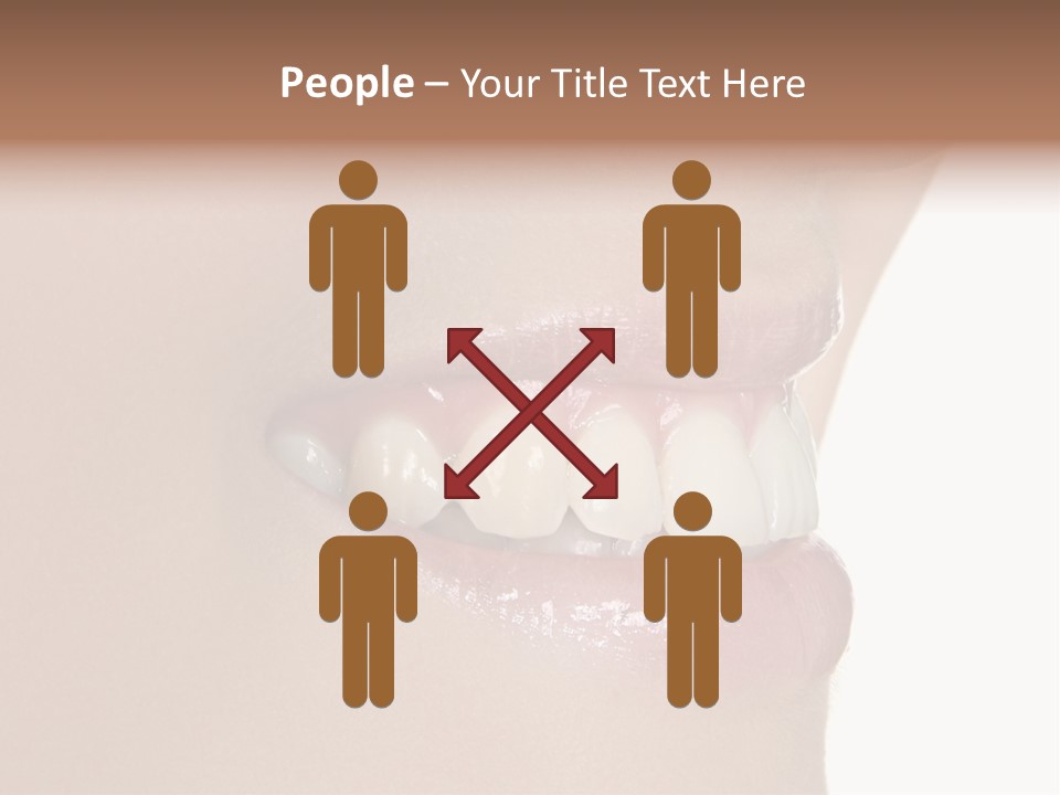 A Woman's Smile With A Missing Tooth PowerPoint Template