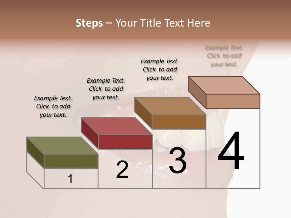 A Woman's Smile With A Missing Tooth PowerPoint Template