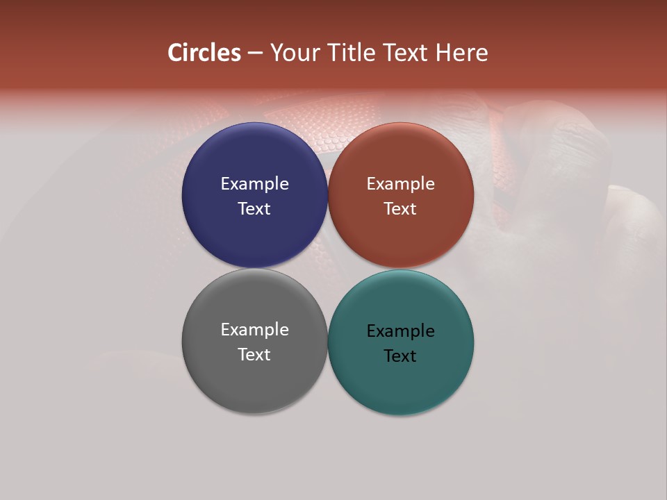 A Person Holding A Basketball In Their Hand PowerPoint Template