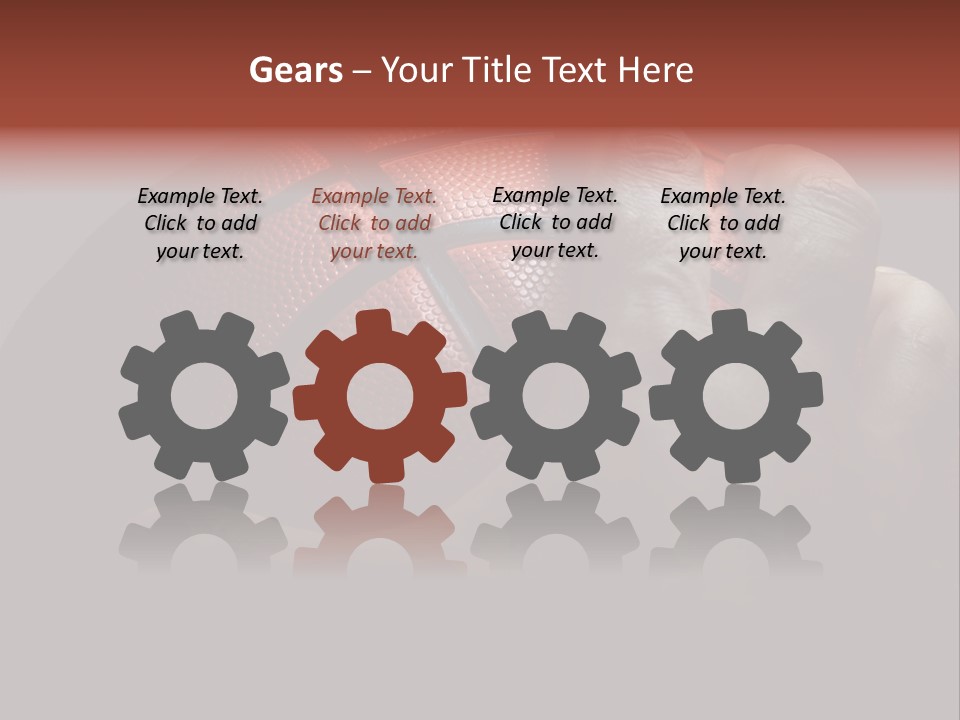 A Person Holding A Basketball In Their Hand PowerPoint Template