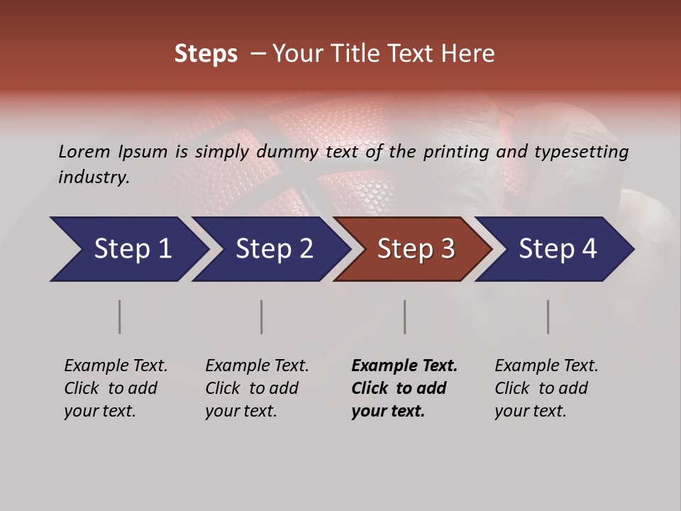 A Person Holding A Basketball In Their Hand PowerPoint Template