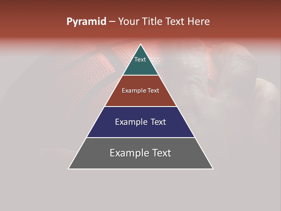 A Person Holding A Basketball In Their Hand PowerPoint Template