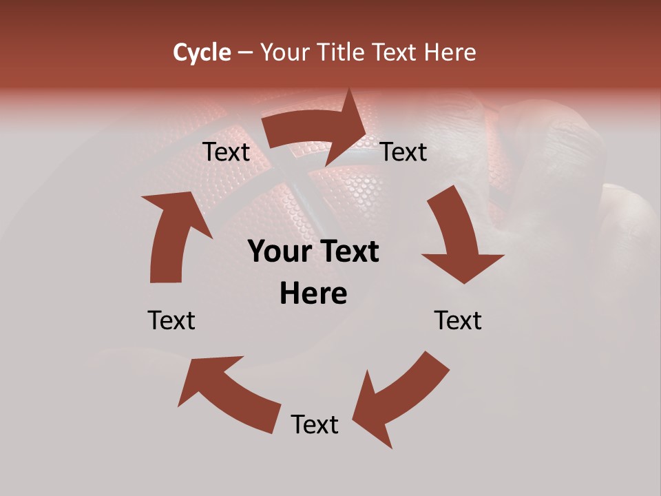 A Person Holding A Basketball In Their Hand PowerPoint Template