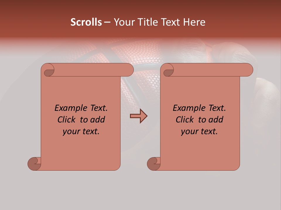 A Person Holding A Basketball In Their Hand PowerPoint Template