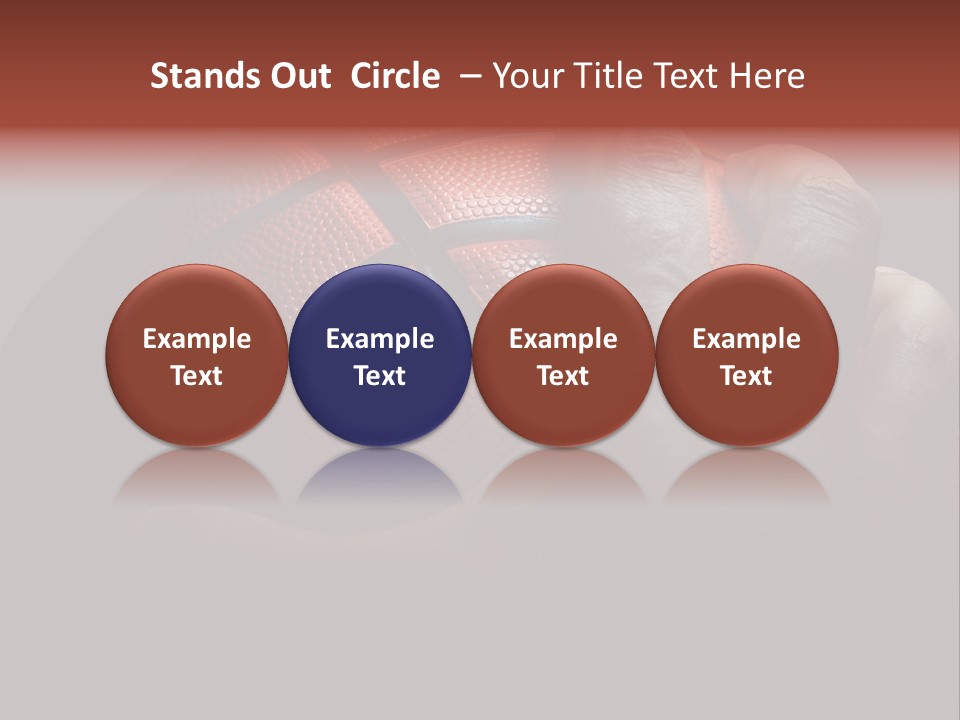 A Person Holding A Basketball In Their Hand PowerPoint Template