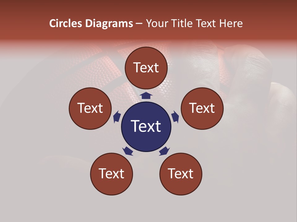 A Person Holding A Basketball In Their Hand PowerPoint Template