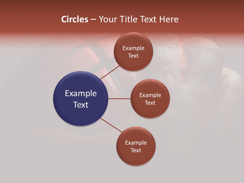 A Person Holding A Basketball In Their Hand PowerPoint Template