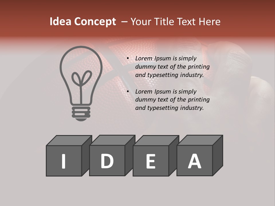 A Person Holding A Basketball In Their Hand PowerPoint Template