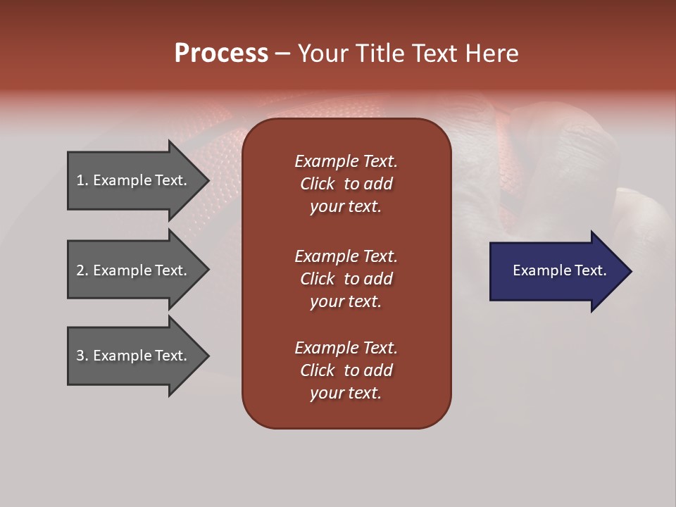 A Person Holding A Basketball In Their Hand PowerPoint Template