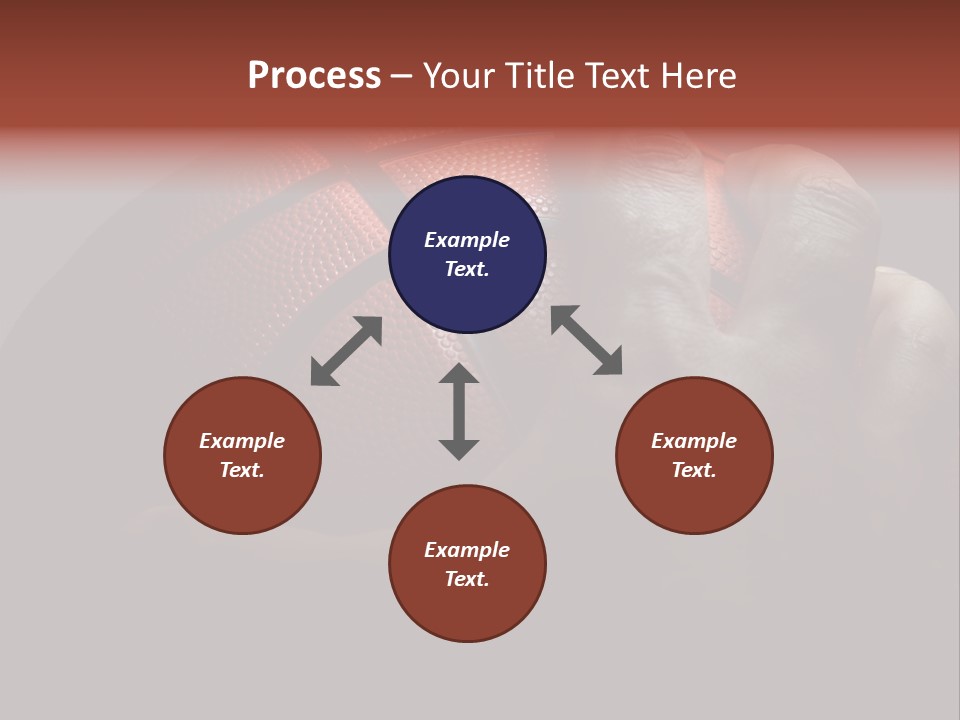 A Person Holding A Basketball In Their Hand PowerPoint Template