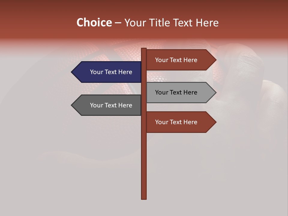 A Person Holding A Basketball In Their Hand PowerPoint Template