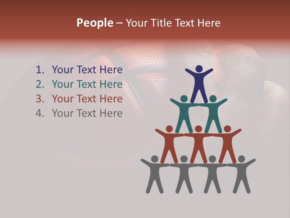 A Person Holding A Basketball In Their Hand PowerPoint Template