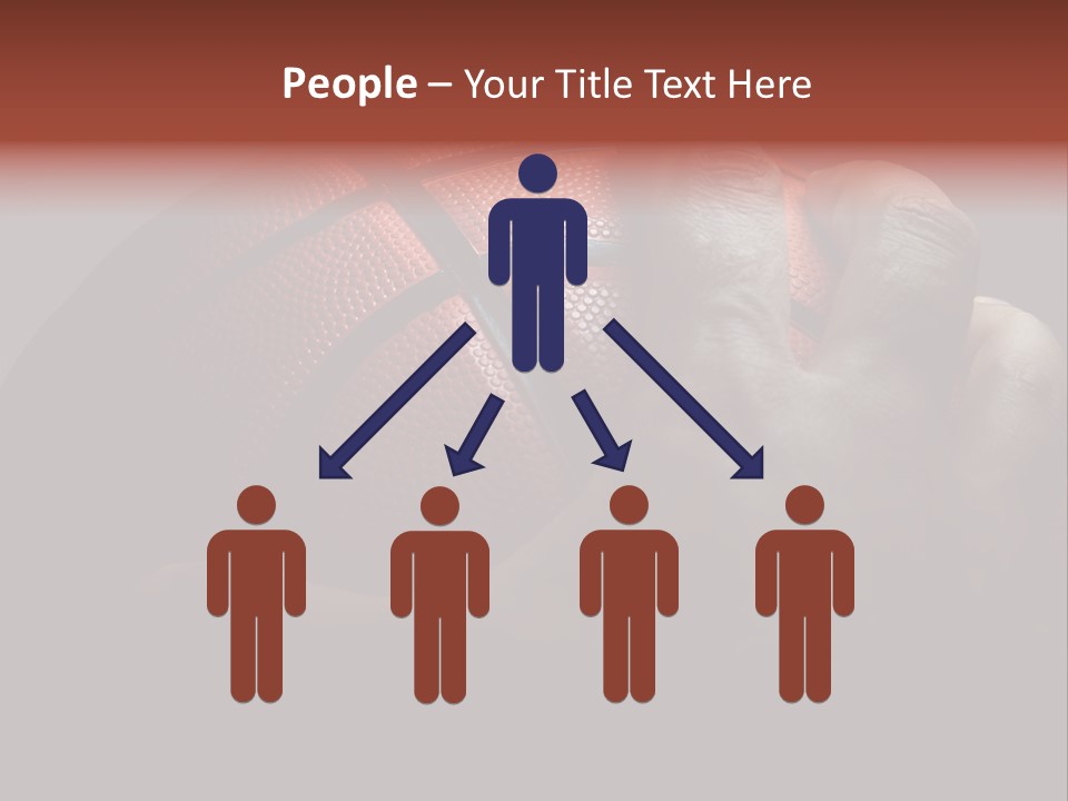 A Person Holding A Basketball In Their Hand PowerPoint Template