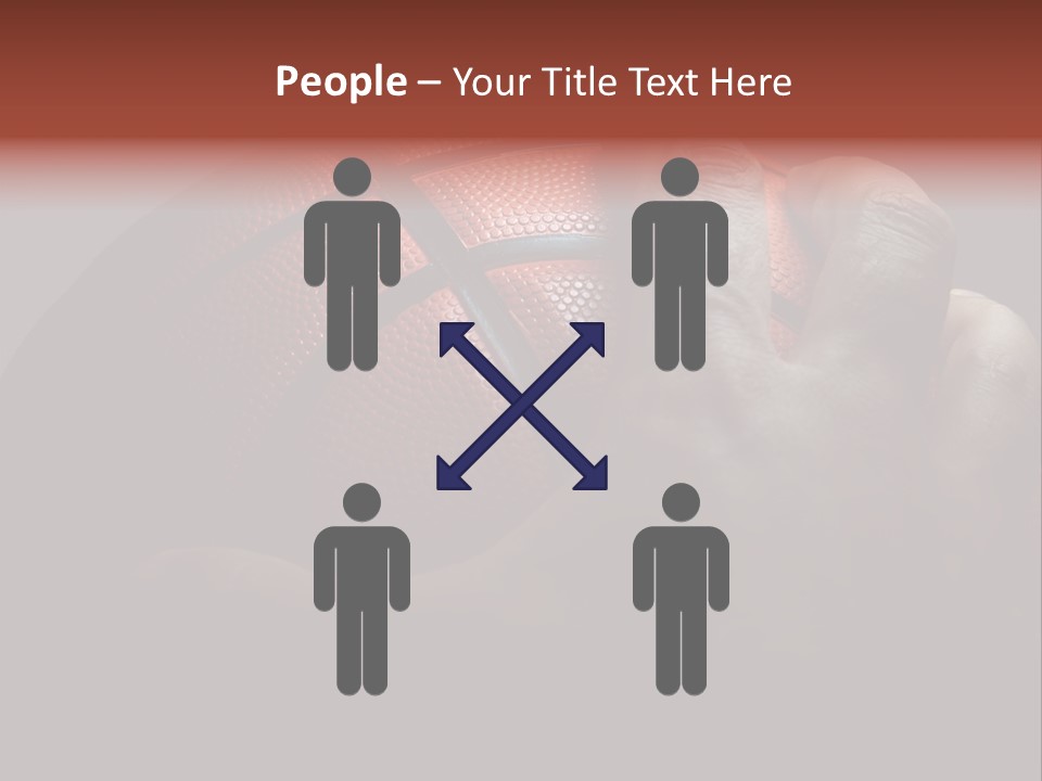 A Person Holding A Basketball In Their Hand PowerPoint Template