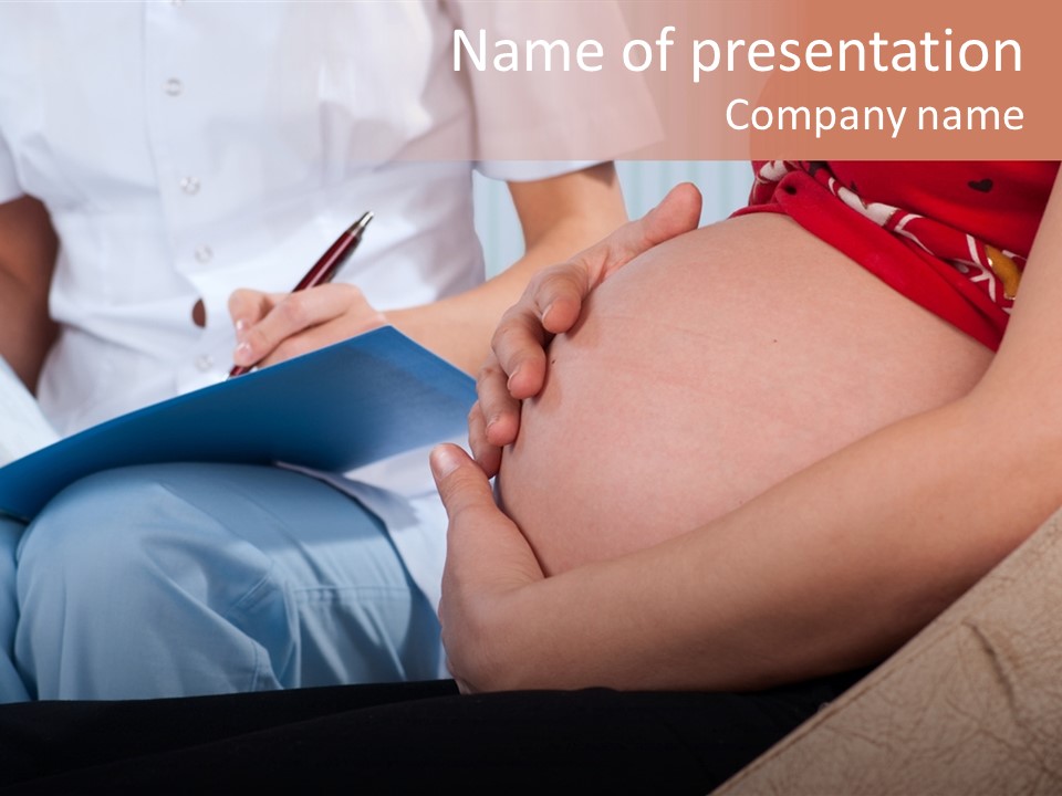 Joy Relaxing Belly PowerPoint Template