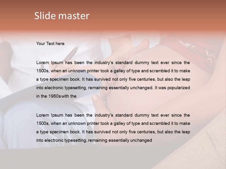 Joy Relaxing Belly PowerPoint Template