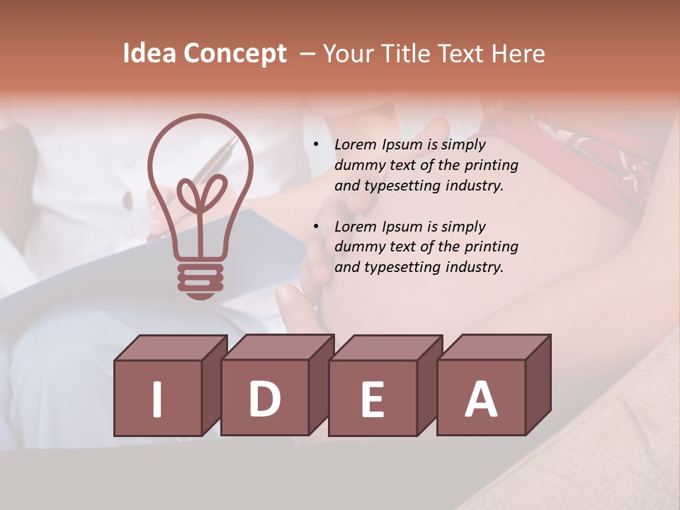 Joy Relaxing Belly PowerPoint Template