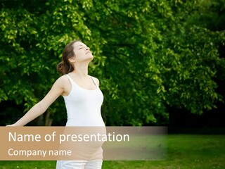 Joy Relaxing Belly PowerPoint Template