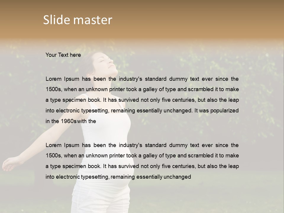 Joy Relaxing Belly PowerPoint Template