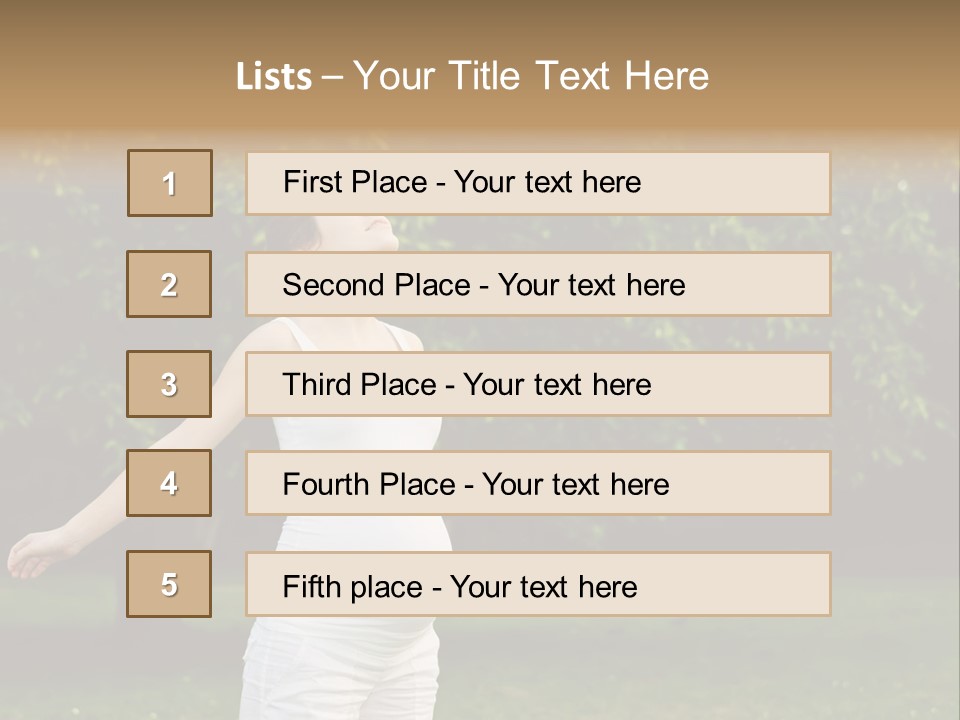 Joy Relaxing Belly PowerPoint Template
