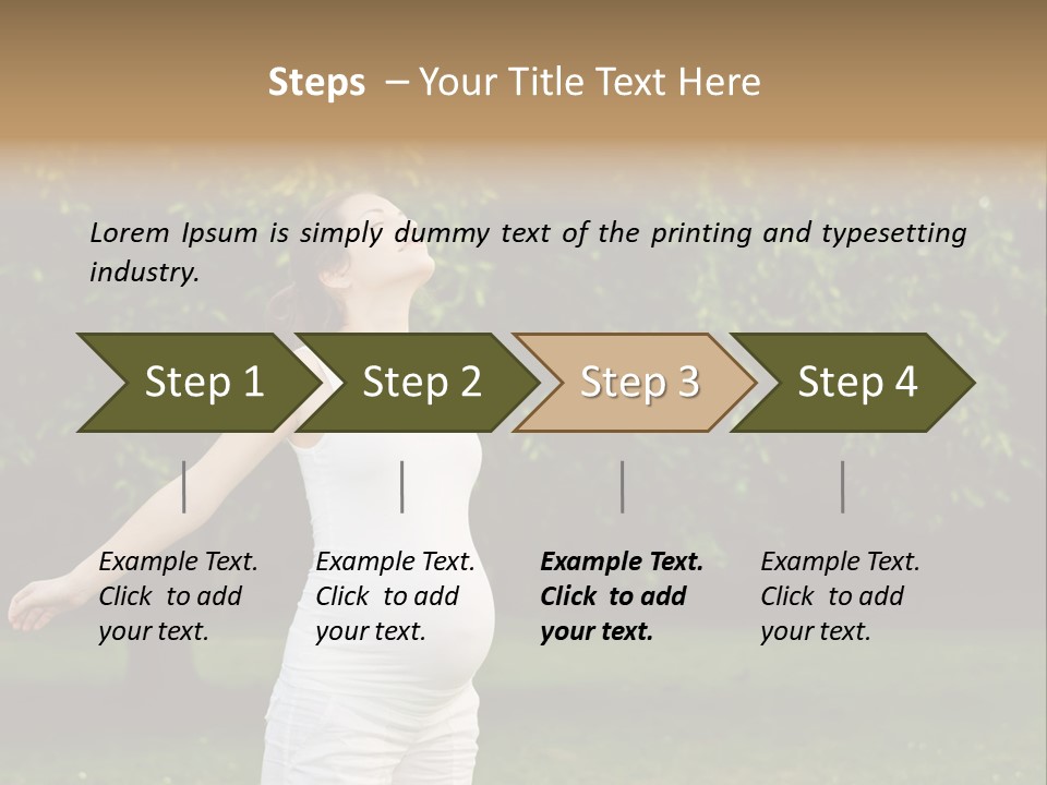 Joy Relaxing Belly PowerPoint Template
