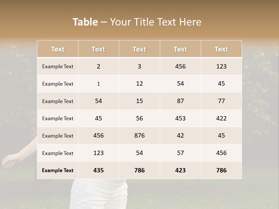 Joy Relaxing Belly PowerPoint Template