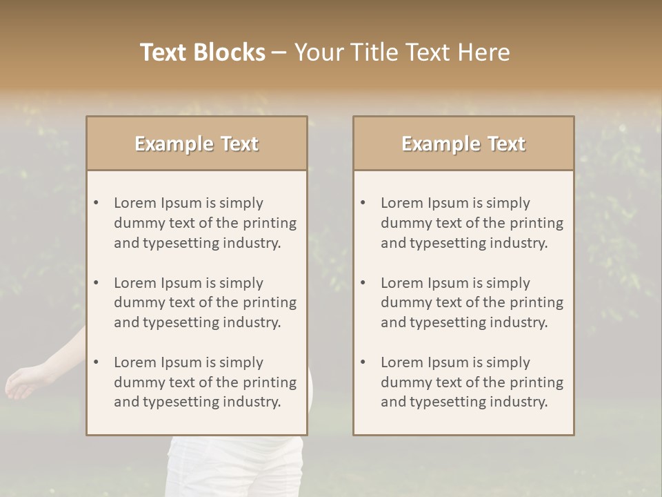 Joy Relaxing Belly PowerPoint Template