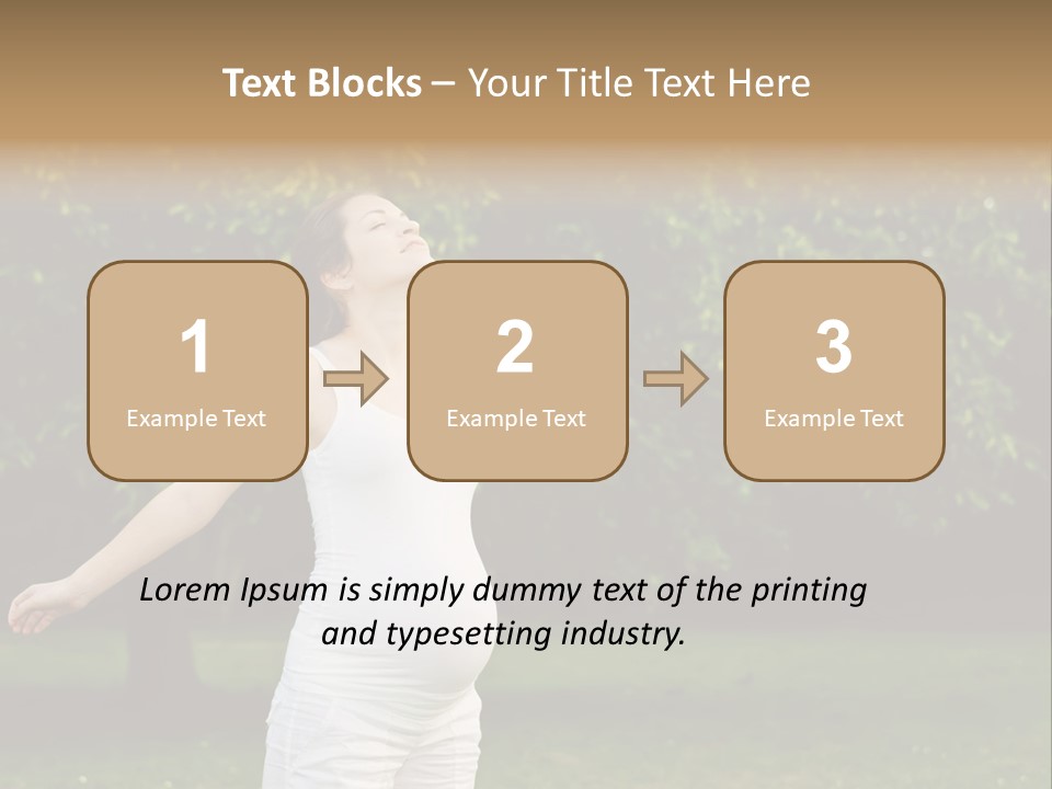 Joy Relaxing Belly PowerPoint Template