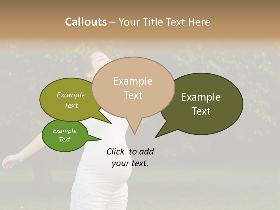 Joy Relaxing Belly PowerPoint Template