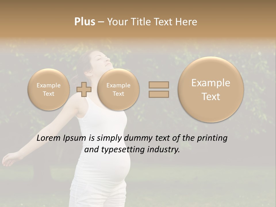 Joy Relaxing Belly PowerPoint Template