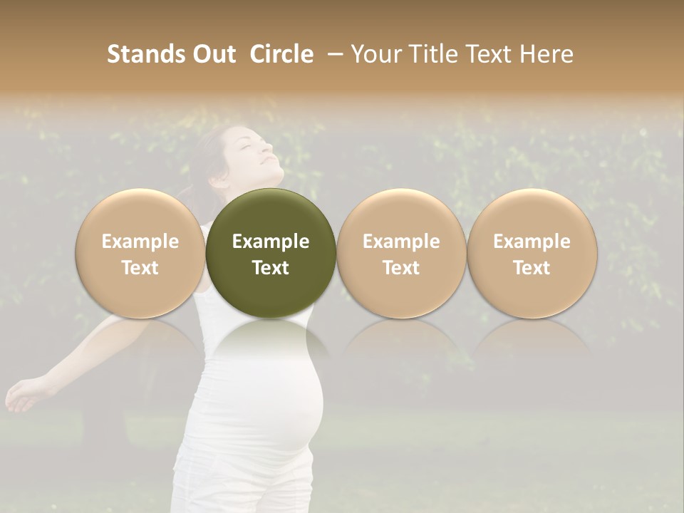 Joy Relaxing Belly PowerPoint Template