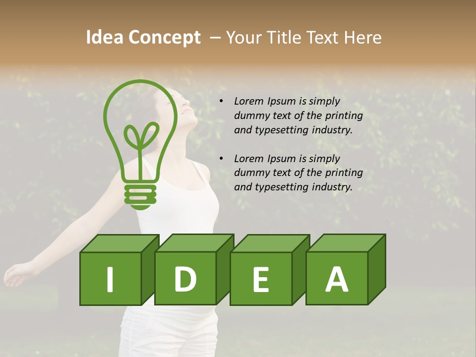 Joy Relaxing Belly PowerPoint Template