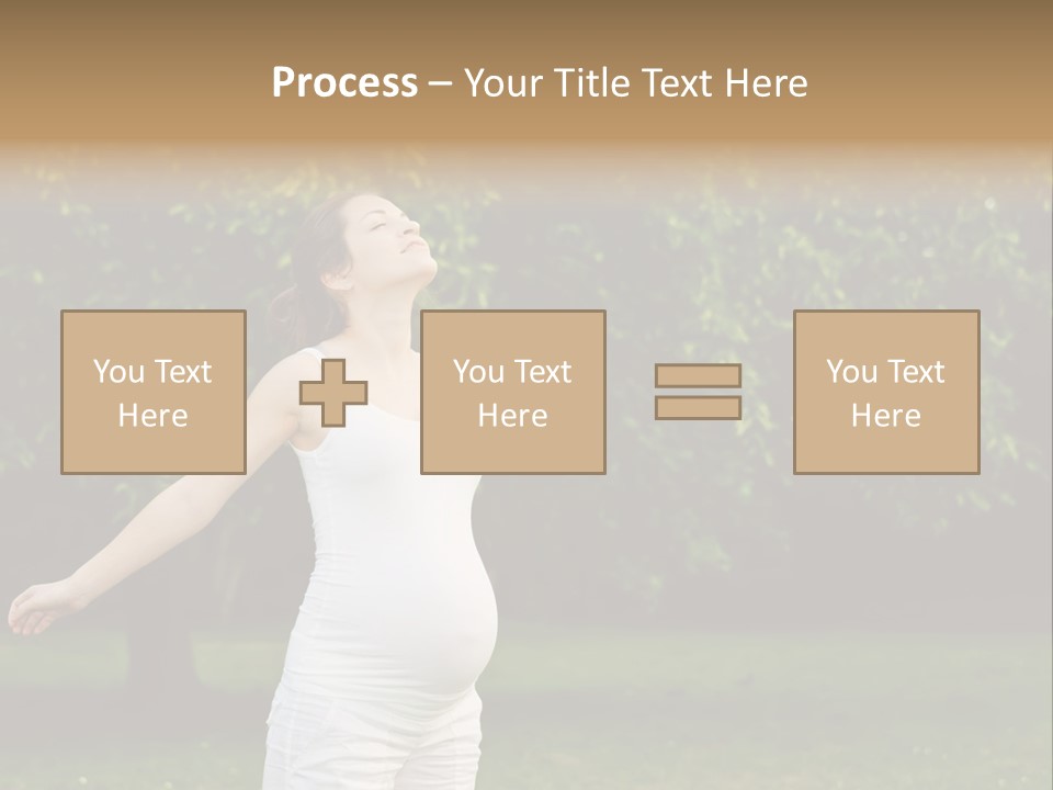 Joy Relaxing Belly PowerPoint Template