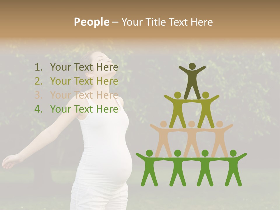 Joy Relaxing Belly PowerPoint Template
