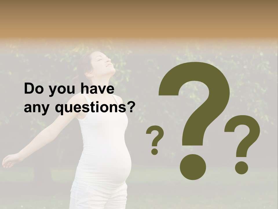 Joy Relaxing Belly PowerPoint Template