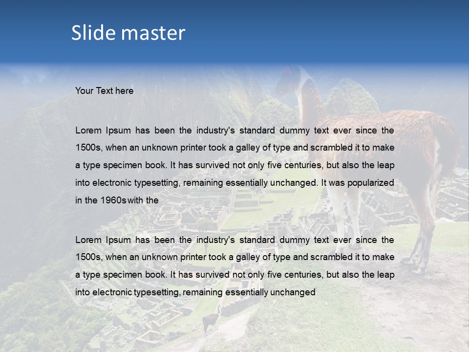 Stone Macchu Machu PowerPoint Template