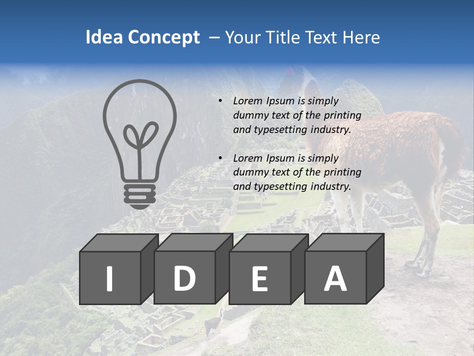 Stone Macchu Machu PowerPoint Template