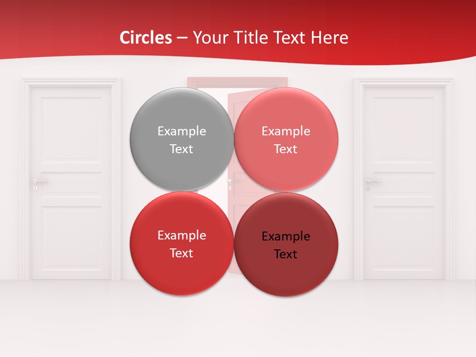 Frame Clean Keyhole PowerPoint Template